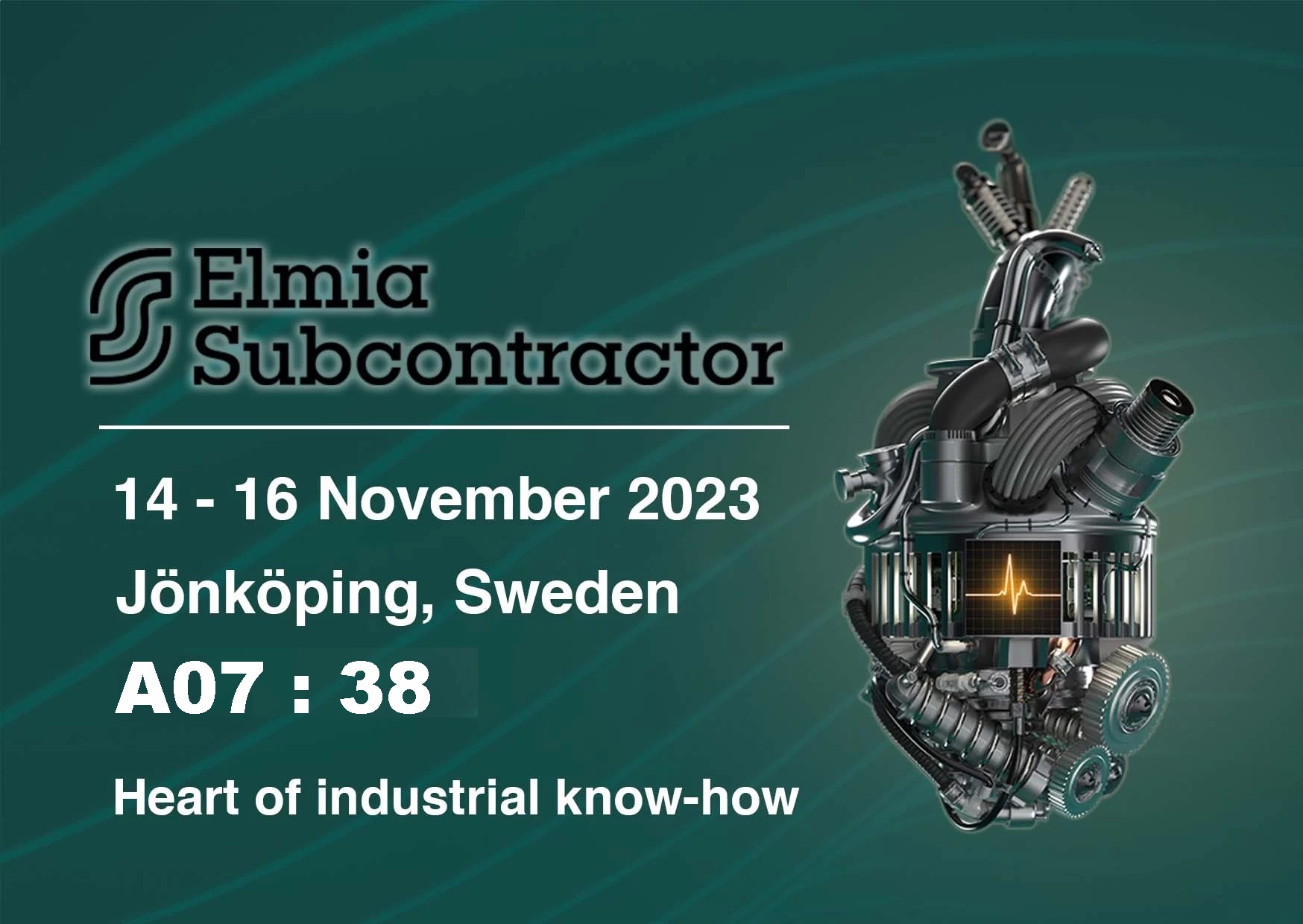Vi finns på Elmia Subcontractor 2023 !